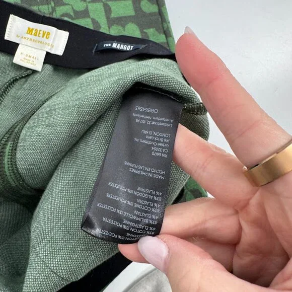 Maeve Anthropologie The Margot Kick Flare Pants Size XS NWT - Picture 9 of 14